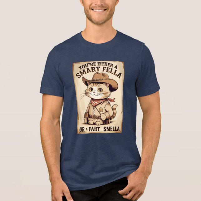 Cowboy Cat Fart Smella Tee (Front)