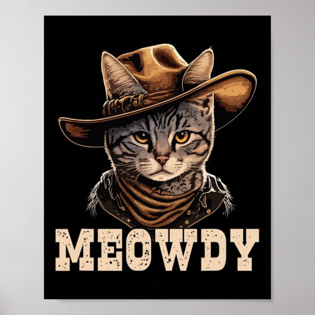Cowboy Cat Meowdy  Poster (Front)