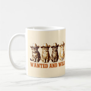 Cowboy Cats Wild Western Kitty Graphic, Coffee Mug