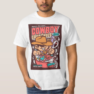 Cowboy Cereal Pop Art Parody T-Shirt