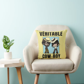 cowboy chibi pillow