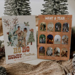 Cowboy Christmas Multi Photo Year In Review Holiday Card<br><div class="desc">This is a cowboy Christmas holiday card template featuring a western design. The only elements that are not editable are the words "HO HOW HOWDY CHRISTMAS" // For more holiday card options, please search "HOLIDAY CARDS" in the Sincerely By Nicole Zazzle store. * If you like this design but don't...</div>