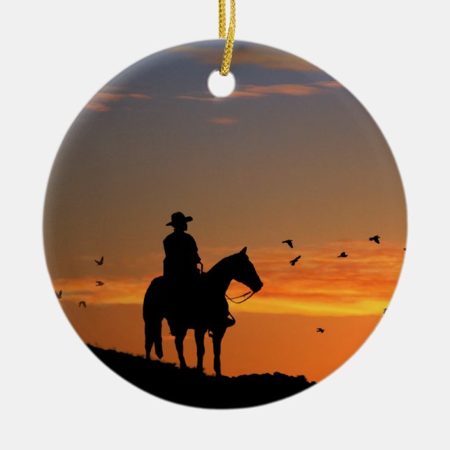 Cowboy Christmas Ornament (Front)