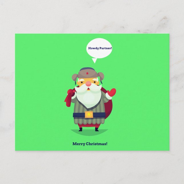 Cowboy Christmas postcard (Front)