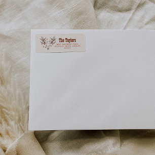 Cowboy Christmas Return Address Labels