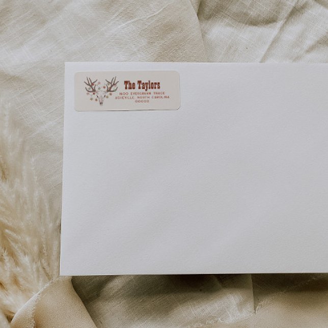 Cowboy Christmas Return Address Labels  (Creator Uploaded)