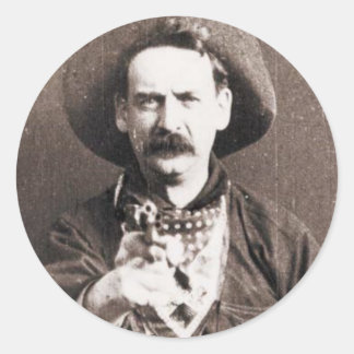 Cowboy Classic Round Sticker