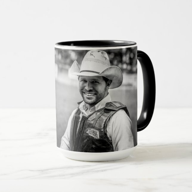Cowboy Coffee Picture Photo Mug USA Custom (Front Right)