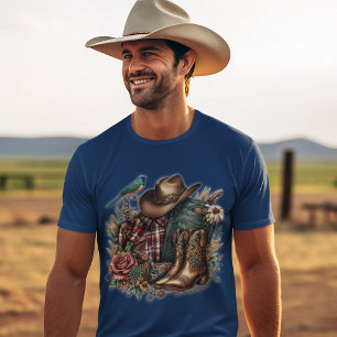 "Cowboy Collection" A Variety of Country Boy Art T-Shirt