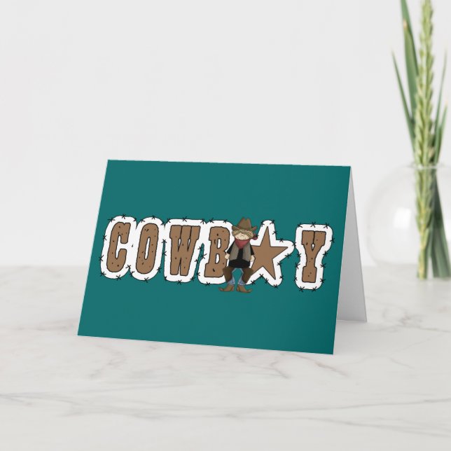 Cowboy Congrats - Western New Job or Promotion Card (Front)