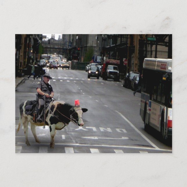 Cowboy Cop Postcard (Front)