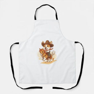 Cowboy Corgi – Western Rodeo Dog Apron