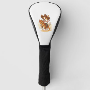 Cowboy Corgi � Western Rodeo Dog Golf Head Cover