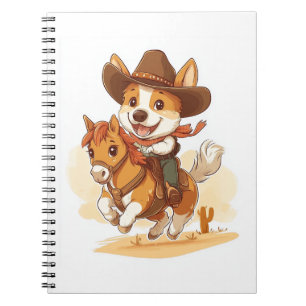 Cowboy Corgi – Western Rodeo Dog Notebook
