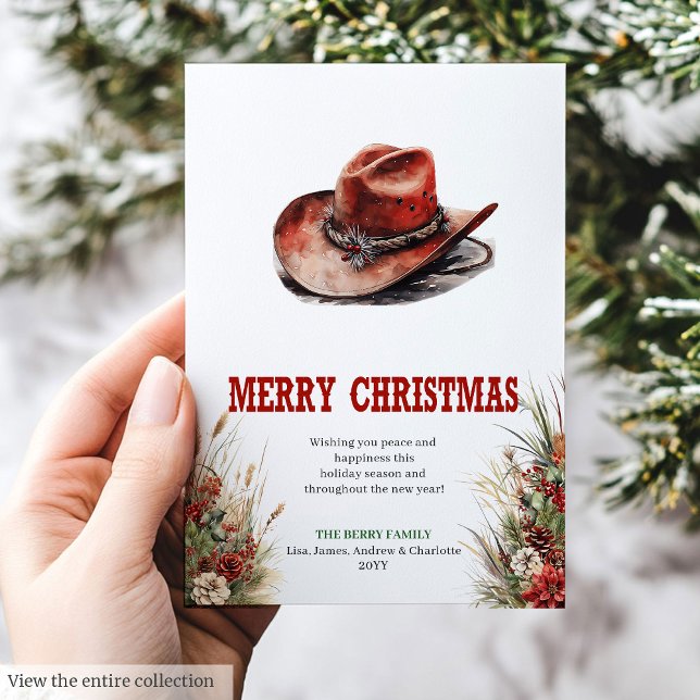Cowboy country Christmas greeting card design (Cowboy country Christmas greeting card design

)