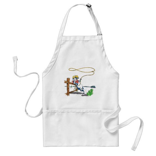 cowboy cow standard apron (Front)