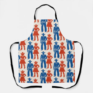 Cowboy & Cowgirl Americana Apron