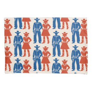 Cowboy & Cowgirl Americana Pillowcase