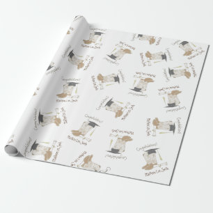 Cowboy Cowgirl Graduation Country Western Party Wrapping Paper