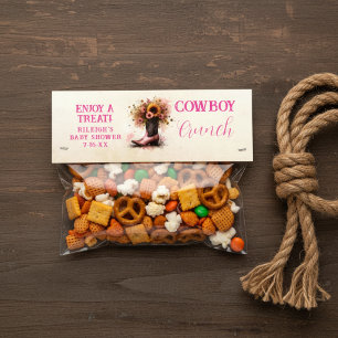 Cowboy Crunch Farm Baby Shower Favour Food Tag