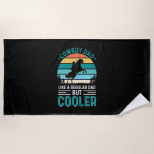 Cowboy Dad Beach Towel
