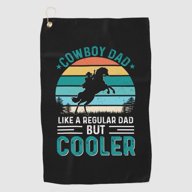 Cowboy Dad Golf Towel (Front)