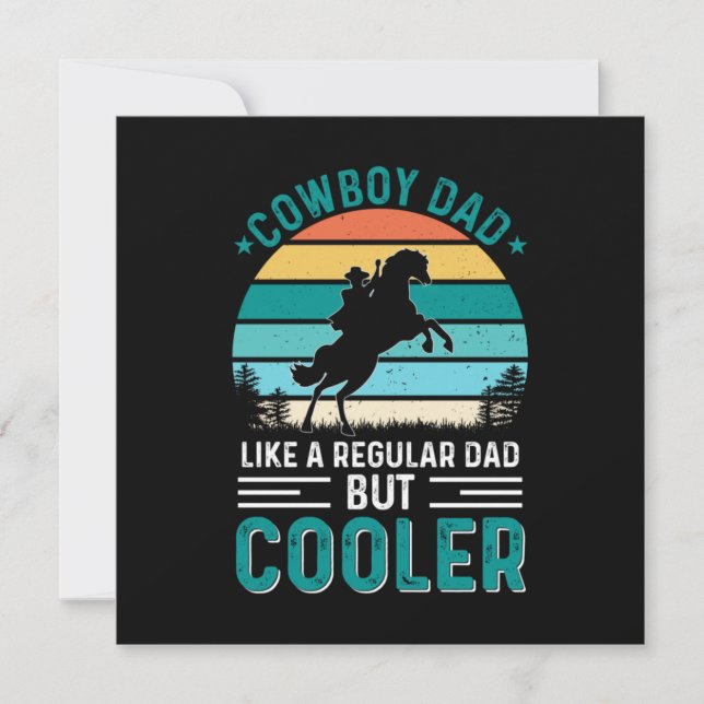 Cowboy Dad Invitation (Front)