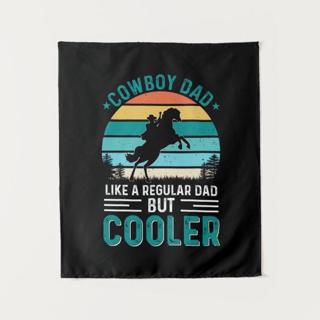 Cowboy Dad Tapestry (Front)