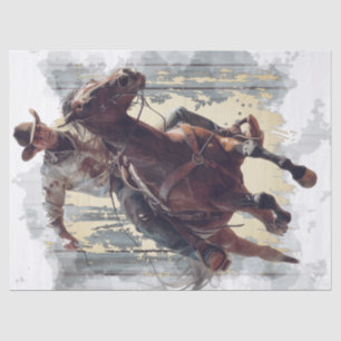 Cowboy Decoupage Tissue Paper
