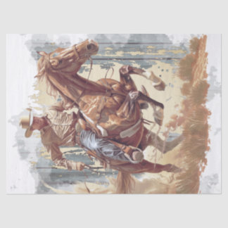 Cowboy Decoupage Tissue Paper