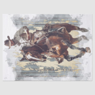 Cowboy Decoupage Tissue Paper