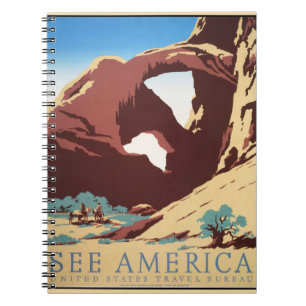 Cowboy Desert Vintage Western Horses  Notebook