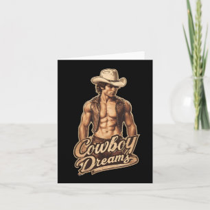 Cowboy Dreams Sticker Card