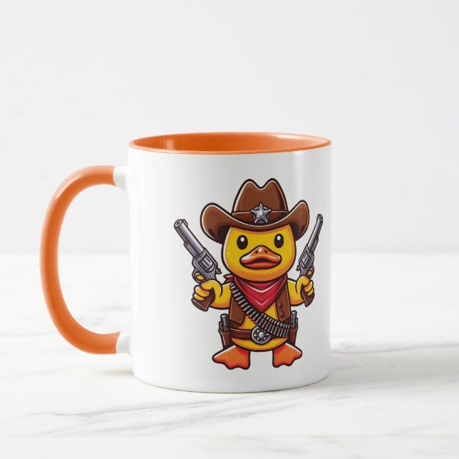 Cowboy Duck Sheriff Mug (Left)