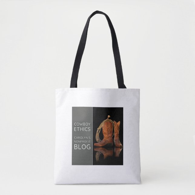 Cowboy Ethics Tote by Carolyn (Front)