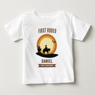 Cowboy First Birthday Baby T-Shirt