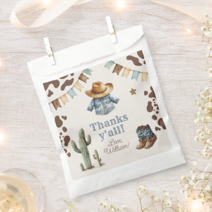 Cowboy First  Rodeo birthday Wild West Thank you  Favour Bag