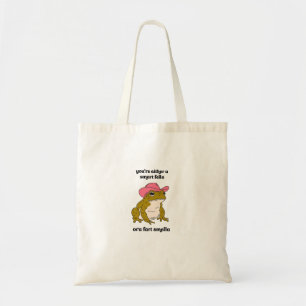 Cowboy Frog Meme Smart Fella or Fart Smella Tote Bag