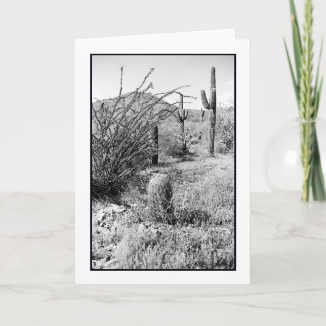 Cowboy Garden Greeting Card (Front)