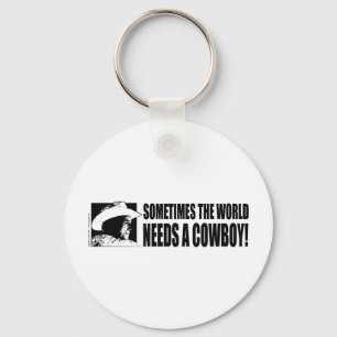 Cowboy George W Bush Key Ring