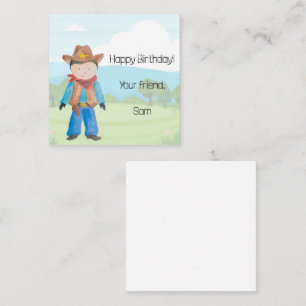Cowboy Gift Card Enclosure
