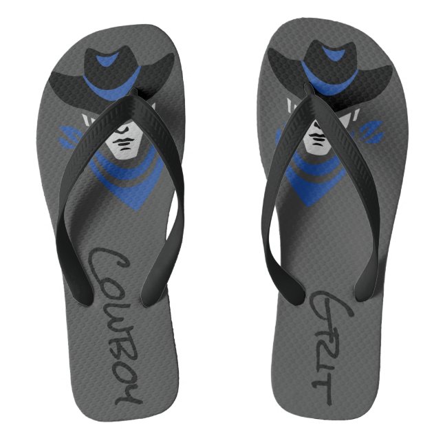 Cowboy Grit Thongs (Footbed)