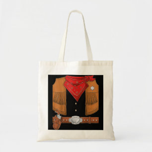 Cowboy Halloween Costume Men Women Kids Cowboy she Tote Bag