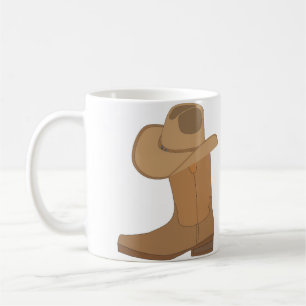Cowboy Hat and Boot Coffee Mug