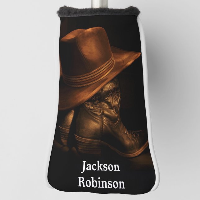 Cowboy Hat and Boots Golf Head Cover (Rotate 90)