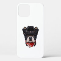 Cowboy Hat and Flag French Bulldog For Dog Lover