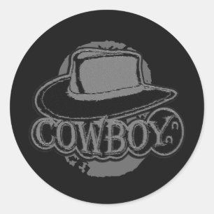 Cowboy Hat!  Classic Round Sticker