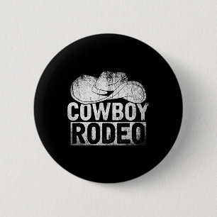 Cowboy Hat Equestrian Gift Horseck Riding Rodeo Co 6 Cm Round Badge