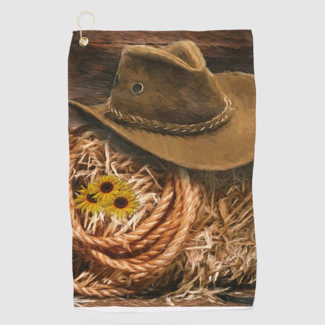 Cowboy Hat Golf Towel (Front)