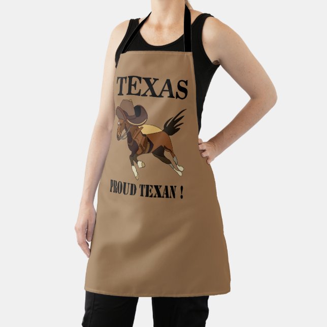 Cowboy Hat Horse Proud Texan Texas  Apron (Insitu)